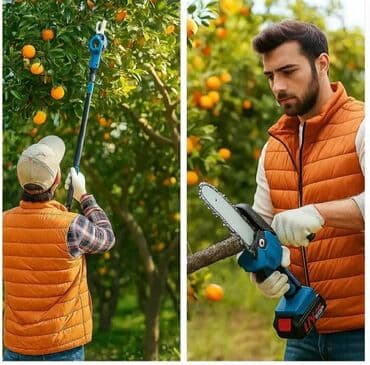 Cena 12.500 din HITMAN Бежични сет моторних тестера и маказа за — 2