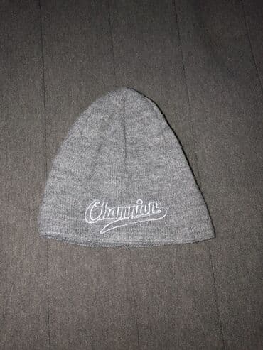 Siva pletena zimska kapa – Champion - Model: beanie/šljapka, klasičan