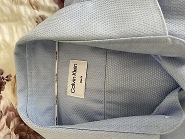 muške farmerke: Košulja Calvin Klein, bоја - Svetloplava — 3