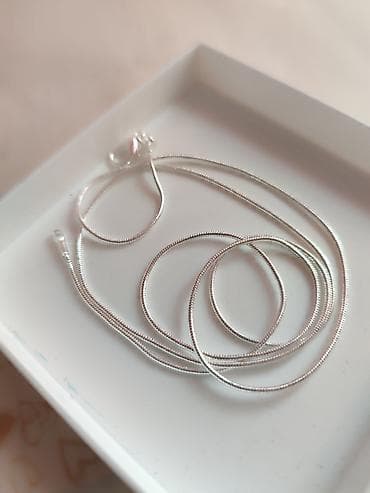 lancic sa posvetom: Srebrni lančić – sajlica, žig 925 - Materijal: srebro 925 (žig 925) - — 4