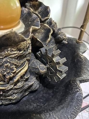 polovne komode: Dekorativna električna fontana/lampsa sa figurom nimfe - Kombinacija — 2