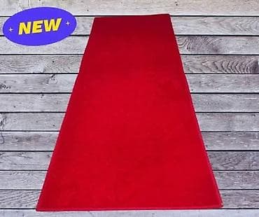 Zavese i draperije: Tepih Staza, Pravougaoni, bоја - Crvena — 2