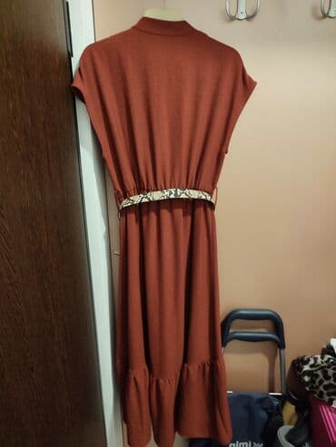 prada kais: Zara S (EU 36), color - Burgundy, Cocktail, Short sleeves — 11