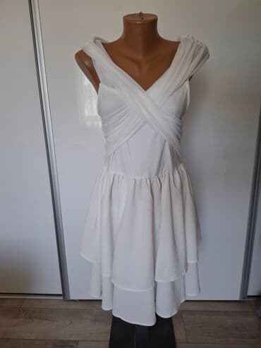 haljine sečene ispod grudi: L (EU 40), color - White, Evening, Other sleeves — 1