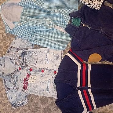 sandale za decake hm: Paket dečije garderobe za dečaka . Mešavina majica, dukseva, košulja i — 5