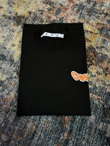 muške pidžame c a: Short sleeves T-shirt, Off-White, color - Black, Cotton — 3