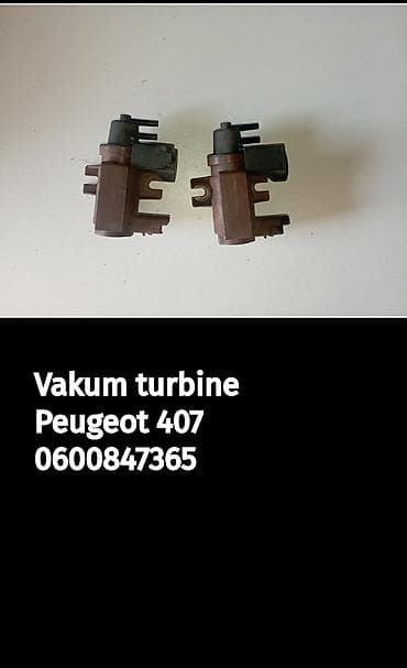 Vakum turbina (elektro-vakum ventil/solenoid) za Peugeot 407. - Tip na lalafo.rs Vakum turbina (elektro-vakum ventil/solenoid) za Peugeot 407. - Tip