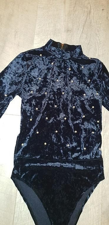 bonatti donji veš: Ženski bodi od somota, tamnoplave (noćno plave) boje. - Materijal — 5