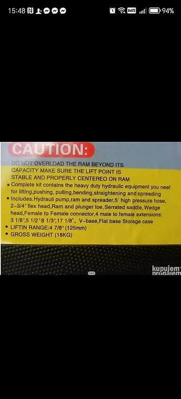 auto delovi raska: Hidraulični set za ispravljanje karoserije – 4 tone - Komplet za — 3