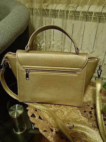 Modni rančevi: Elegantna ženska torba – PINK & COSMO - Boja: zlatna, sa — 2