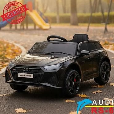 audi na daljinski: Audi RS6 – Licencirani auto na akumulator za decu (crni) Šifra — 6