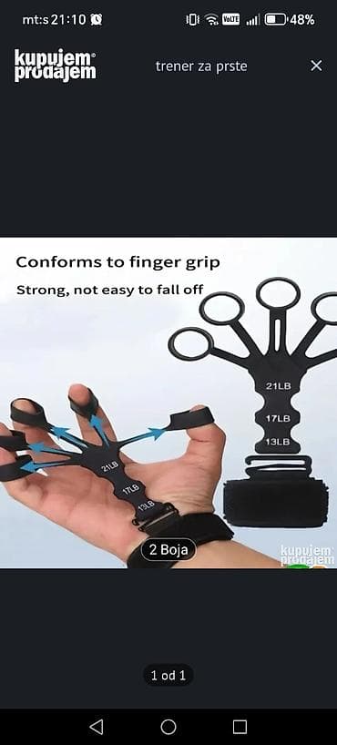 torbe b: Trener za prste – elastični ekstenzor za jačanje prstiju i šake - — 1