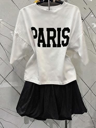 Kompleti: ✅Komplet majica + suknja “PARIS”
✅1950 din — 2