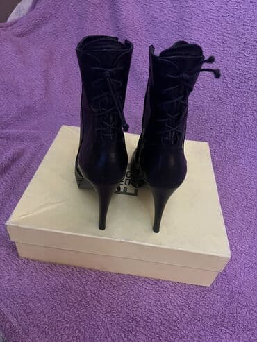 bež čizme od brušene kože: Ankle boots, 39 — 5