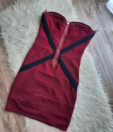 pantalone push up: 7Arrows S (EU 36), color - Burgundy, Cocktail, Without sleeves — 3