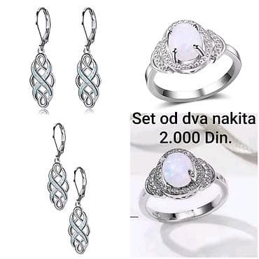 novcanik zenski mona: Posrebreni set od hirurskog čelika sa žigom S925 od dva nakita – — 2