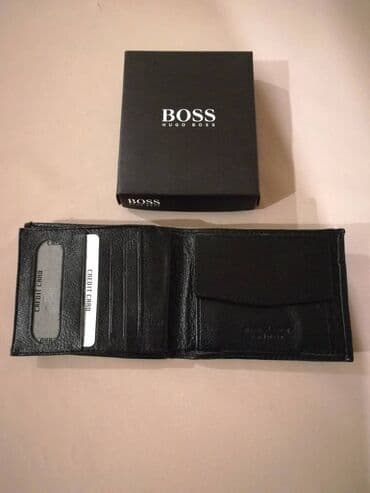 torbe sa cirkonima: Muški novčanik, Hugo Boss, Materijal: Koža — 5