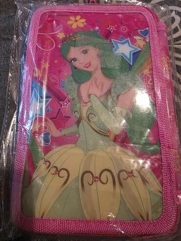 Džemperi i rolke: Ružičasti pernic/torbica za školski pribor sa motivima princeza - — 4