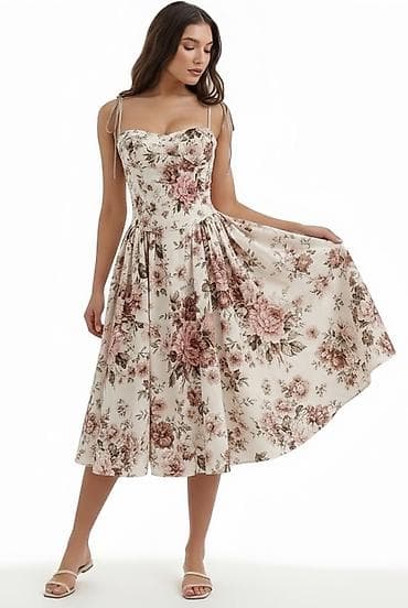 sandale na platformu: 🌸Žensko midi haljina s cvetnim printom
✅3000 din — 1