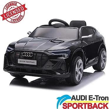audi na daljinski: Audi E-Tron Sportback – crni dečiji auto na akumulator Šifra — 1