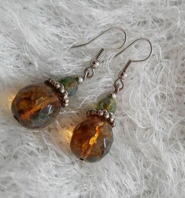 nakit detelina sa cetiri lista: Minđuše češko staklo 

Bijoux de Boheme 

Potpuno nove — 1