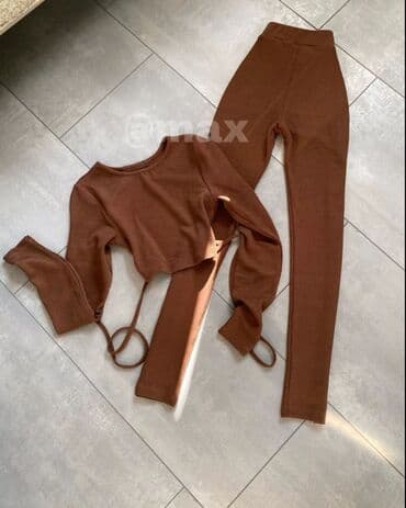 h m kombinezoni: 🤎New,𝒞𝒽𝑜𝒸𝑜 𝐿𝑜𝒸𝑜‘’Set 🤎 Veličine: S M L Model dostupan u kamel — 1