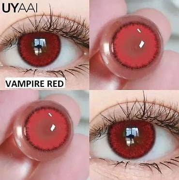 fly jakne: Kolor sočiva za oči – crvene i bele varijante za cosplay, scenu i — 9