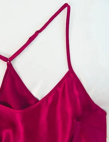elegantni kompleti sa pantalonama: Satenska pidžama set – 2 dela (majica + šorts) - Materijal: glatka — 5