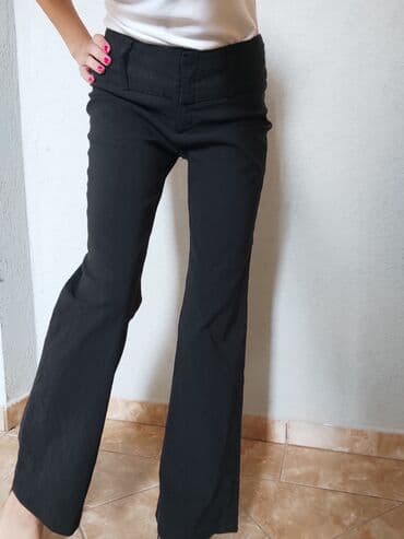 muske pantalone svecane: S (EU 36), Visok struk, Zvoncare — 2
