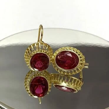 mokasine muske: Hoop earrings, Material: Cubic zirconia — 8