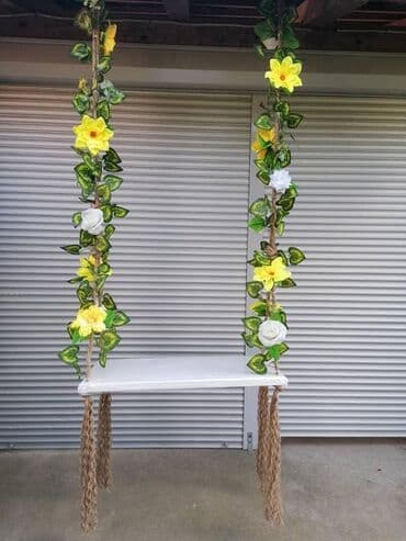 drvena ljuljaska za odrasle: Drvena ljuljaška za decu i odrasle sa atestiranim kanapom Dimenzije — 7