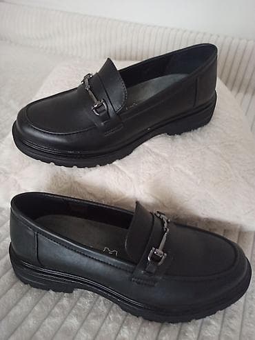 Ženske kožne mokasine – crne - Materijal: prirodna koža (oznaka