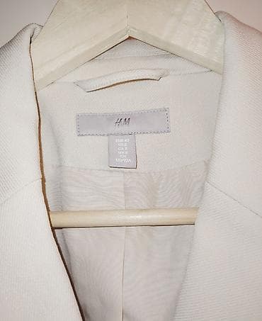 hugo suknja: NOVO/H&M ženski blejzer "old money "stil – bež/šampanj ton Ramena — 3