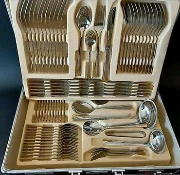 Food products: Komplet escajga u koferu 72 epementa 1w osoba - Veliki set pribora za — 1