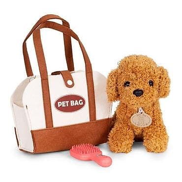Plišana igračka za decu – štene Brown Poodle sa torbom i četkom za na lalafo.rs Plišana igračka za decu – štene Brown Poodle sa torbom i četkom za