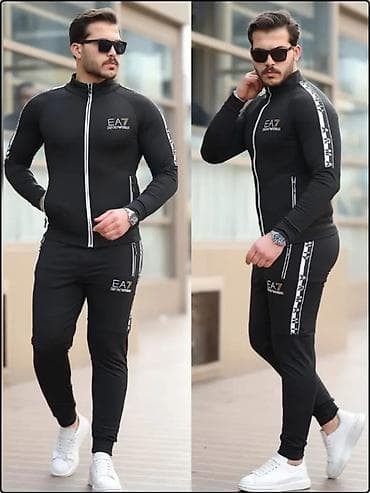 tech fleece stari modeli: Komplet, S, Ea7, bоја - Crna — 6