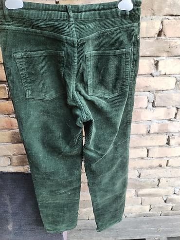gumene čizme 38: Somot pantalone, velčina M. - Brend: Monki (etiketa vidljiva na — 3
