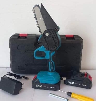 punjive baterije: Aku testera + 2 punjive baterije 36V 6000 din Aku testera 36V sa — 1