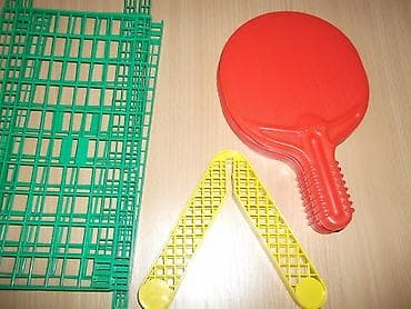 polovni dresovi: Ping-Pong plastični set za decu. Pertini, reketi, mrežica, loptica — 2