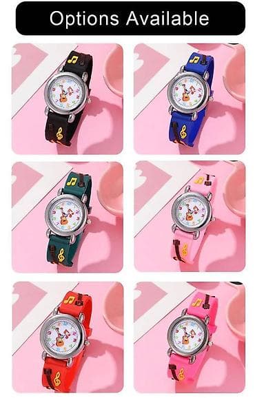 Ručni satovi: Presladak dečiji sat na bateriju sa motivom Muzika i muzički — 4