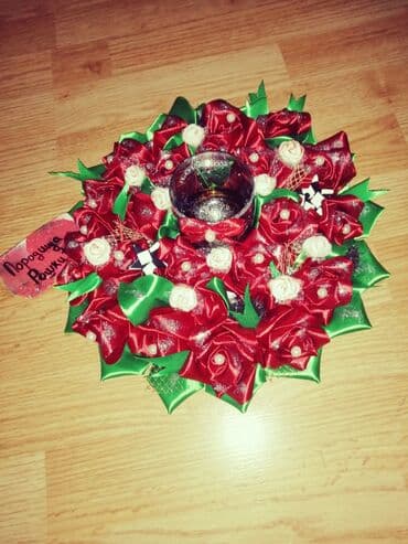 sinsay polica na tockice: Candlestick, color - Red, New — 2