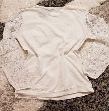 zenske pantalone za zimu: H&M, color - White — 2