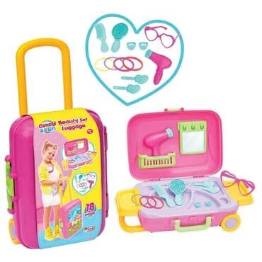 Igračke: Dečiji kozmetički set u koferu na točkiće – Candy & Ken Beauty Set — 2