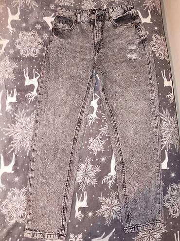 diskvared patike: Sive farmerke sa „stone washed” efektom i blagim „distressed” — 5