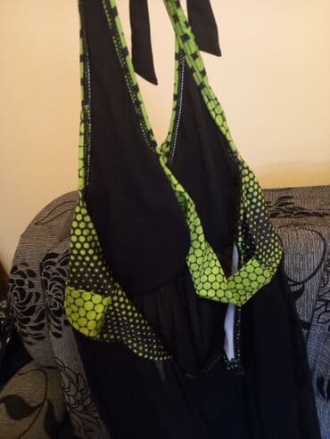 jednodelni push up kupaci: 3XL (EU 46), Microfiber, Single-colored, Dots, color - Green — 2