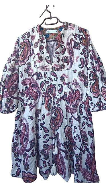 dušan stil haljine: ZARA haljina 26 ili M - Boho/etno stil sa paisley printom u nijansama — 1