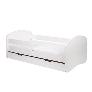 duseci za bracni krevet: Krevet sa Fiokom i Dušekom 160x80 cm Happy – beli Šifra proizvoda — 1