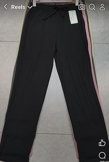 top s perjem: Pantalone sa dzepivima i elasricnim pojasem na redice.Puder — 4