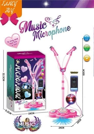 hodalice za bebe bingo: Mikrofon za dvoje Dimenzije mikrofona: 24x16x38cm Dimenzije — 1