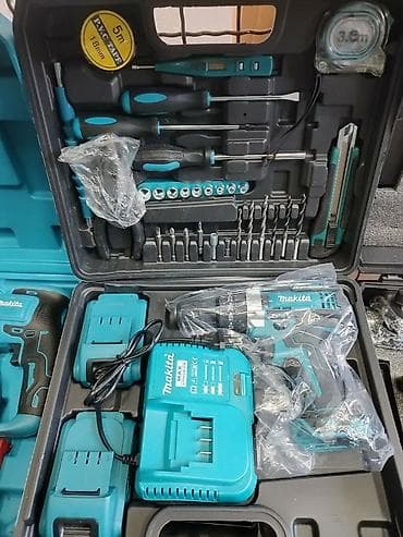 Sečice: Akumulatorska bušilica/odvijač Makita set Opis: - Bežična — 3